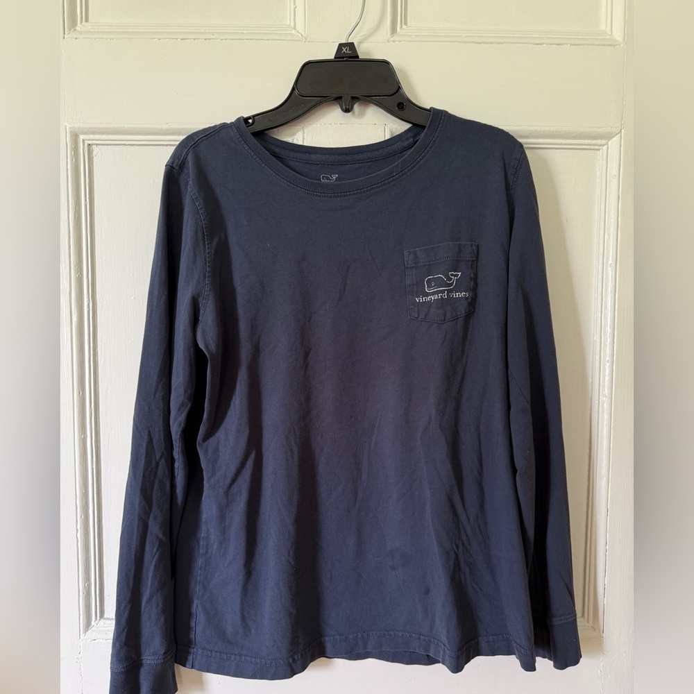 Vineyard Vines Blue Long Sleeve Tee Classic Fit